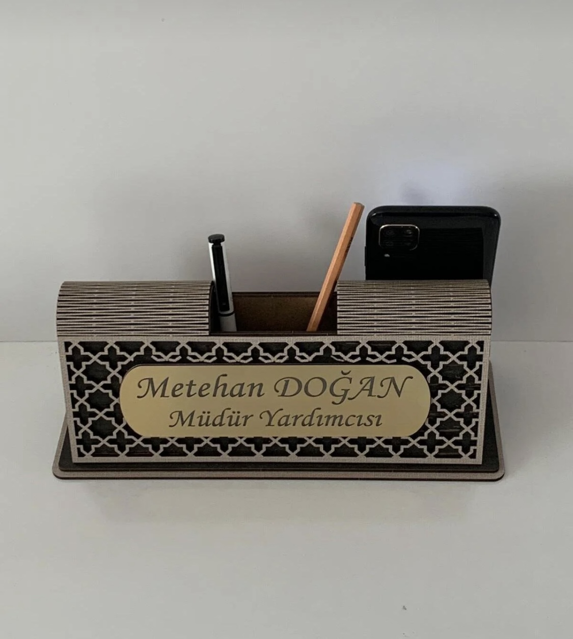 Ahşap Masaüstü İsimlik - Görsel 3