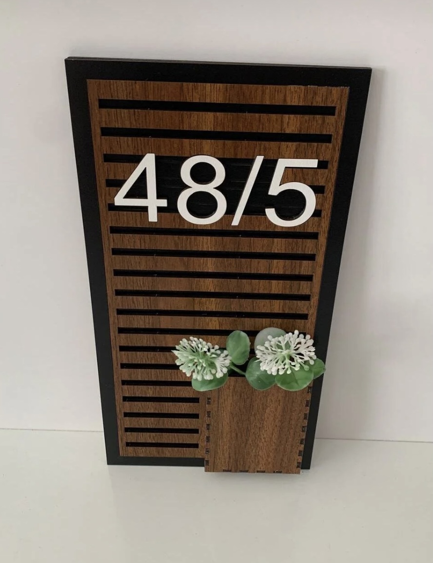 Numaralı Kapı Süsü Kapı Numaralığı - Görsel 6