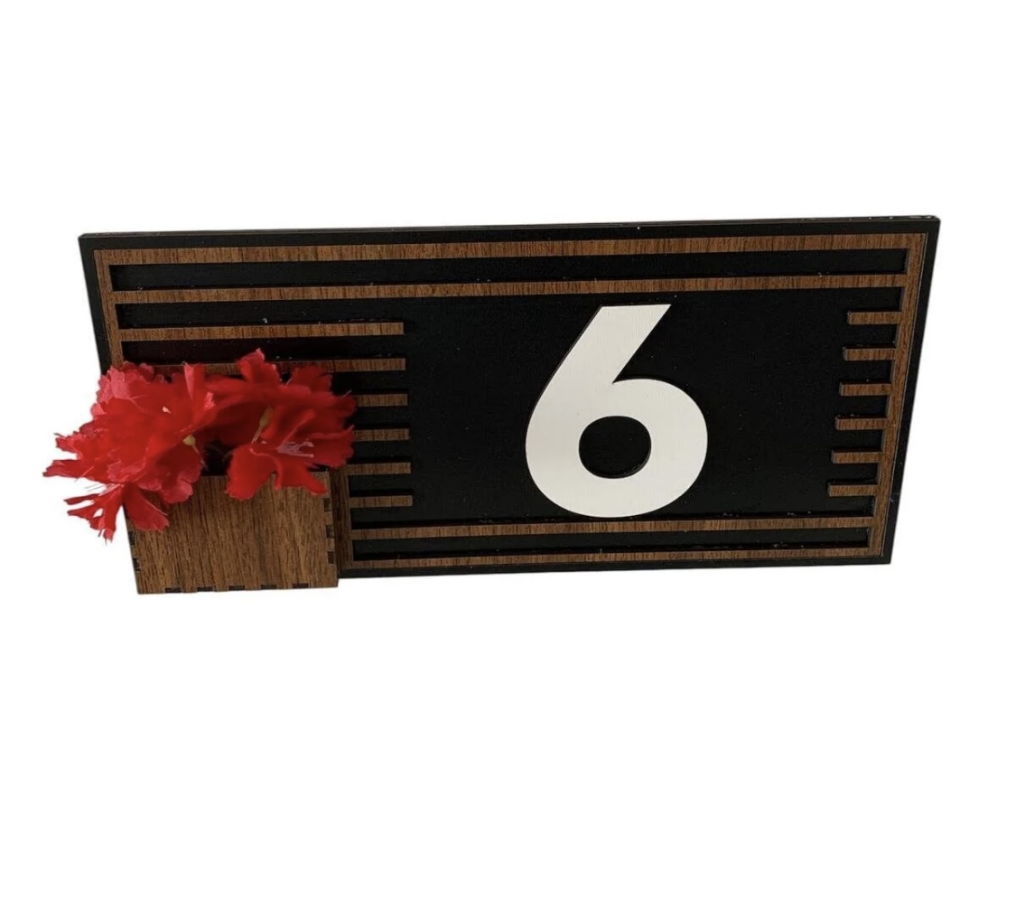 Numaralı Kapı Süsü Kapı Numaralığı - Görsel 8