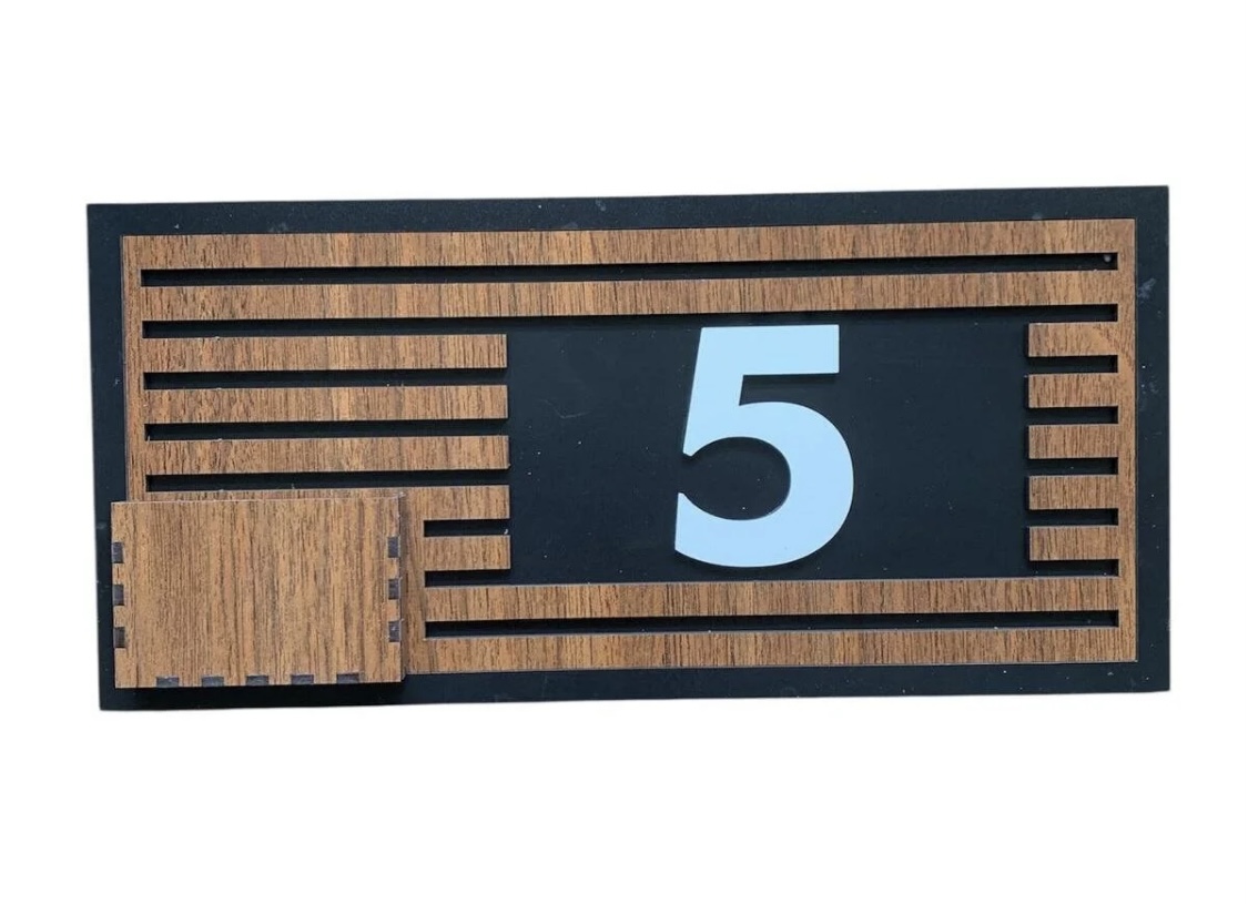 Numaralı Kapı Süsü Kapı Numaralığı