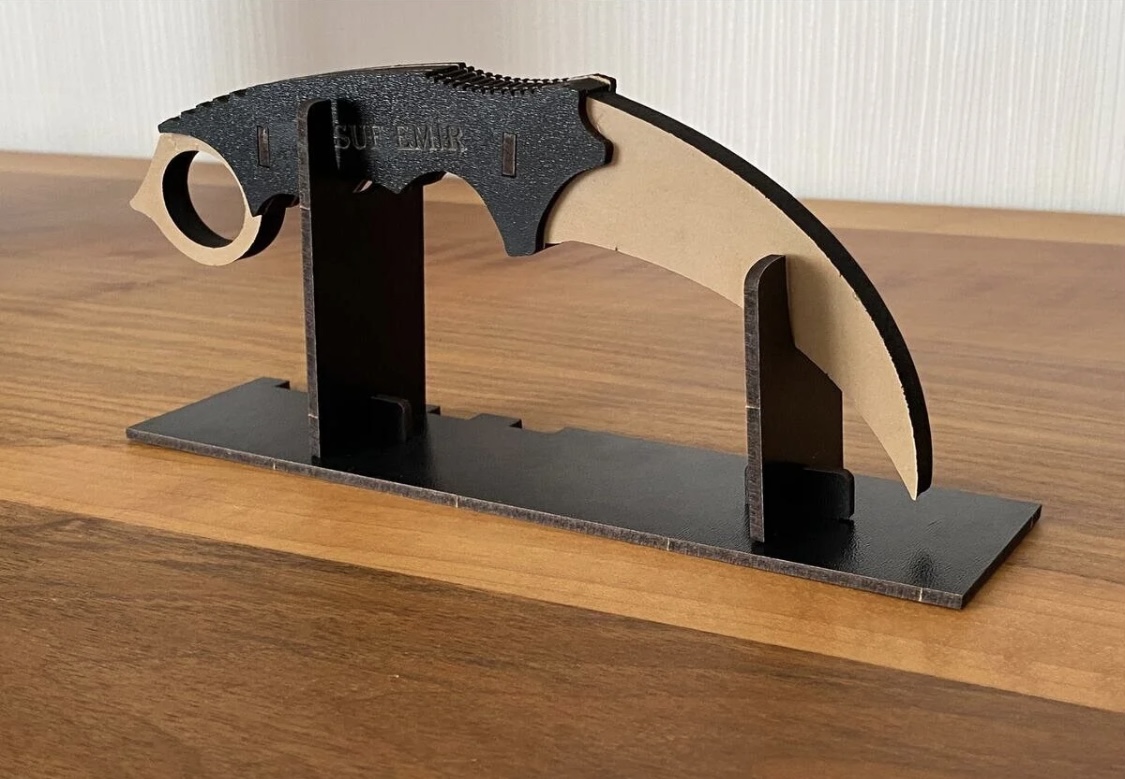 Kişiye Özel Ahşap Bıçak ve Stant