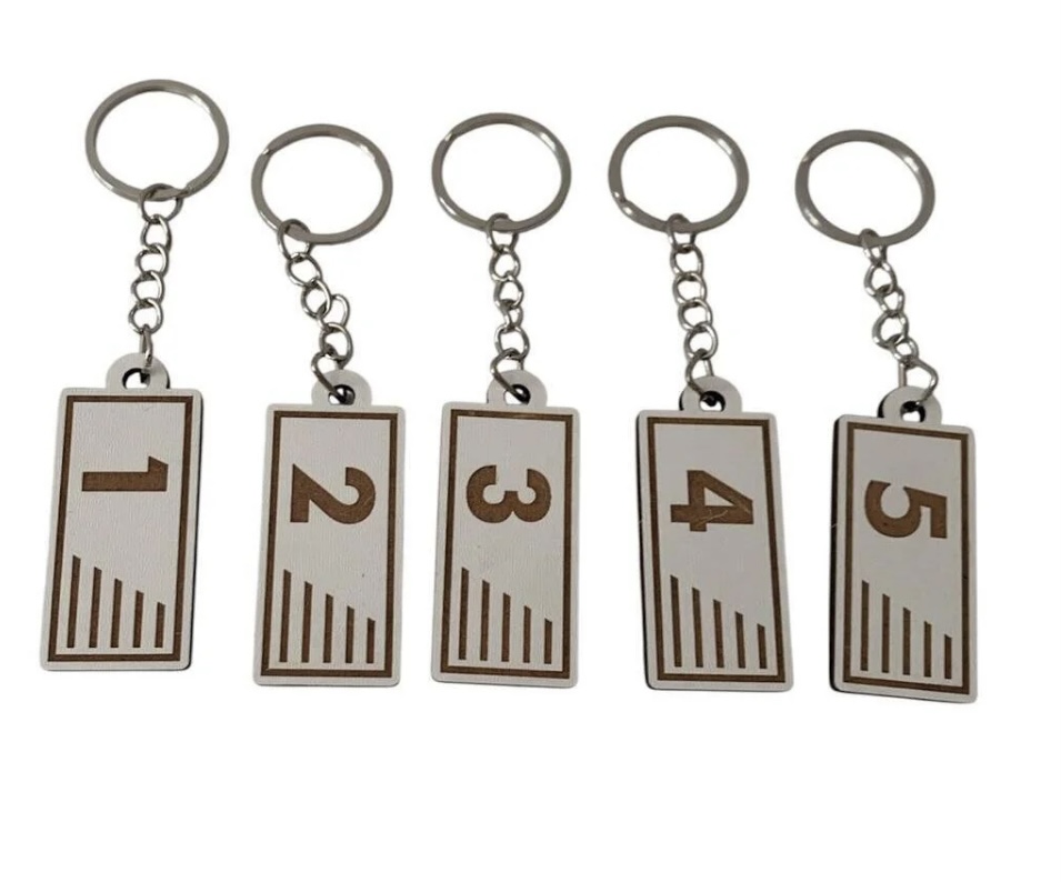 Anahtarlık Maskot Numaralık 5'li