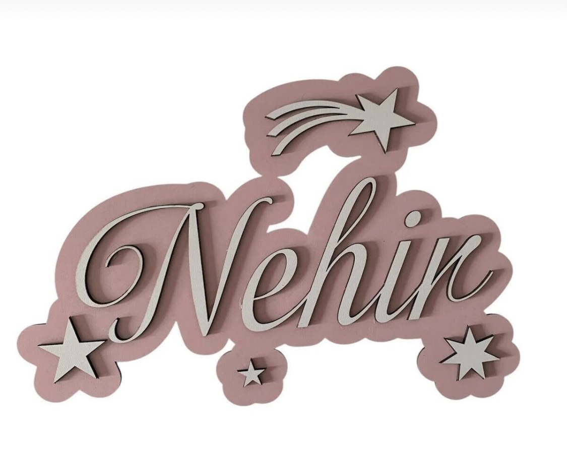 Çocuk Odası Kapı Süsü İsimlik - Görsel 7