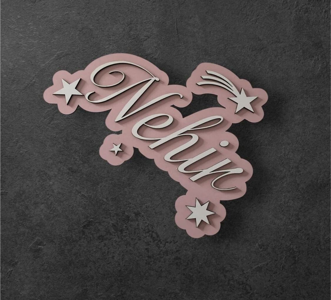 Çocuk Odası Kapı Süsü İsimlik - Görsel 8