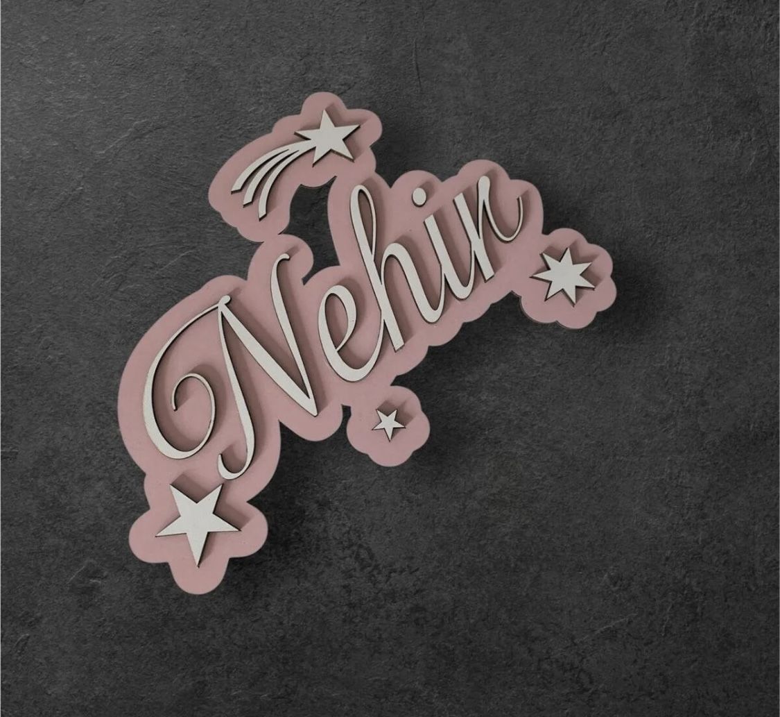 Çocuk Odası Kapı Süsü İsimlik - Görsel 3