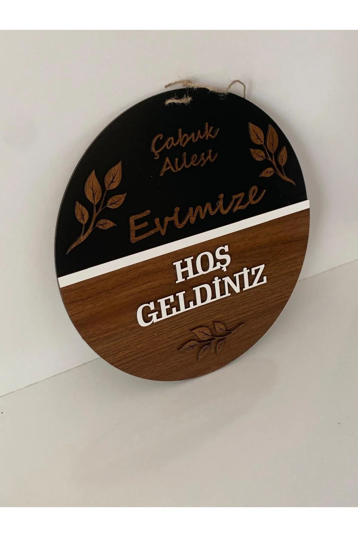 Kişiye Özel Ahşap Kapı Süsü - Görsel 3