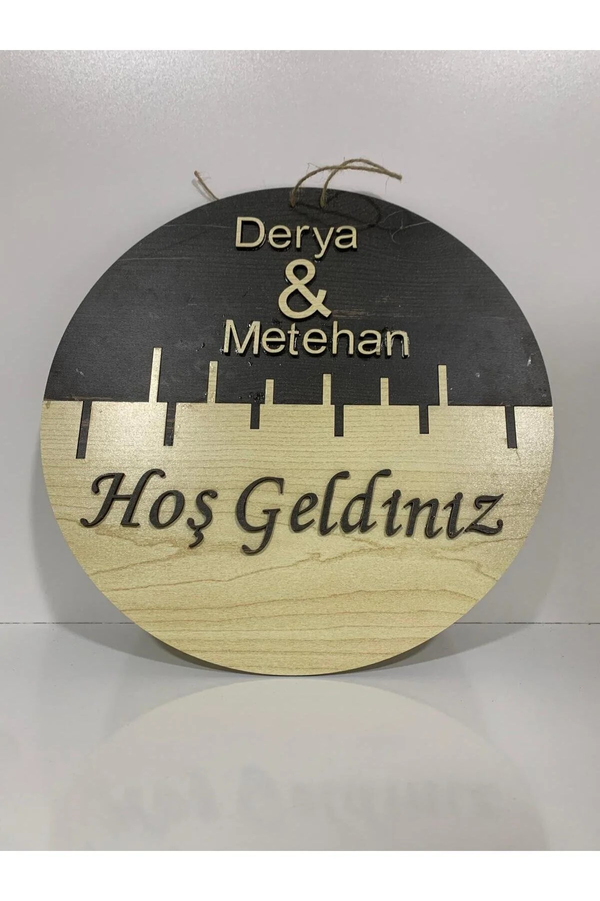 Kişiye Özel Isim Yazılabilir Hoş Geldiniz Kapı Süsü