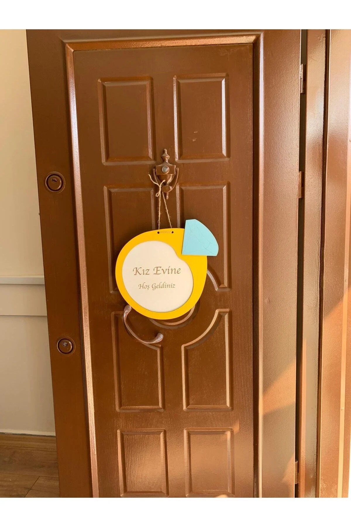 Kız Evi Hoşgeldiniz Kapı Süsü - Görsel 4