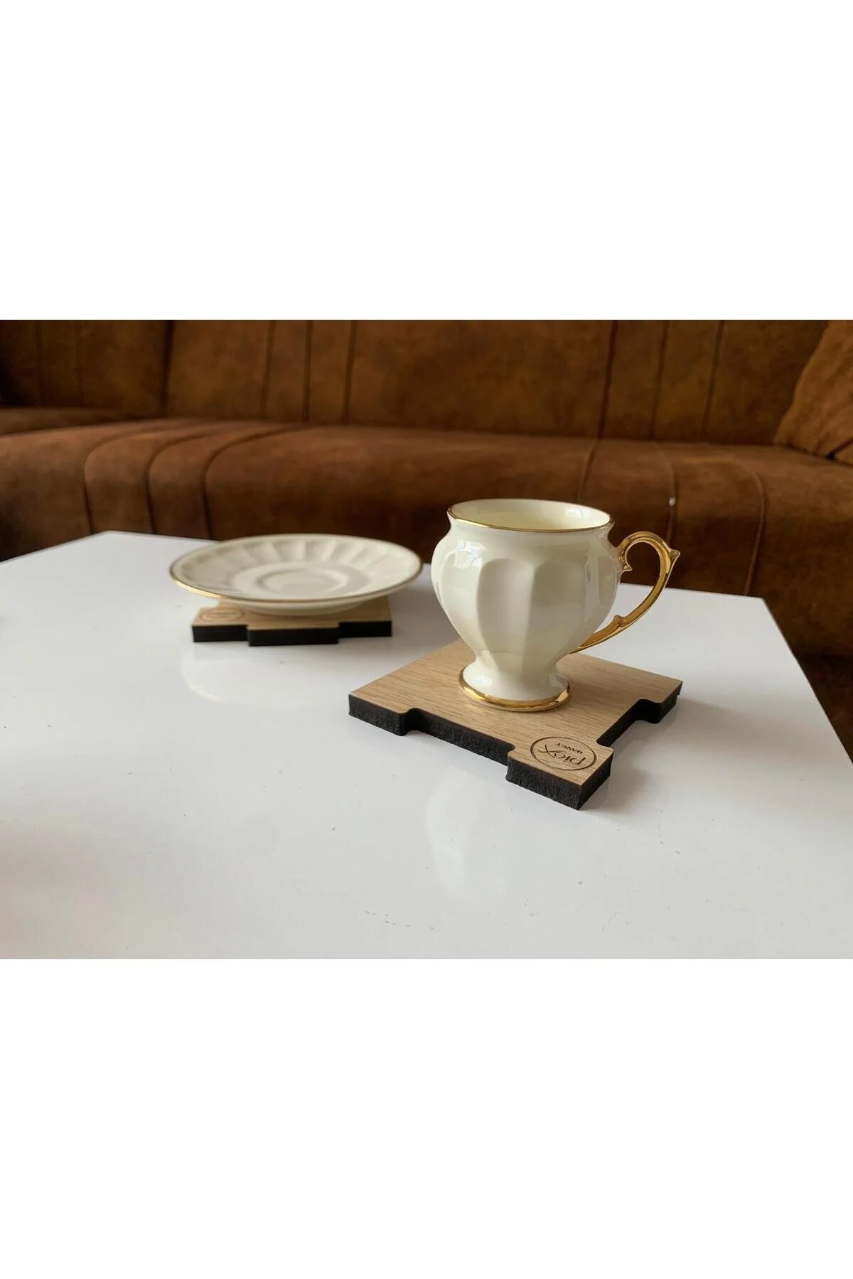 Kişiye Özel İsim Yazılabilen Kalın Bardak Altlığı - Görsel 5