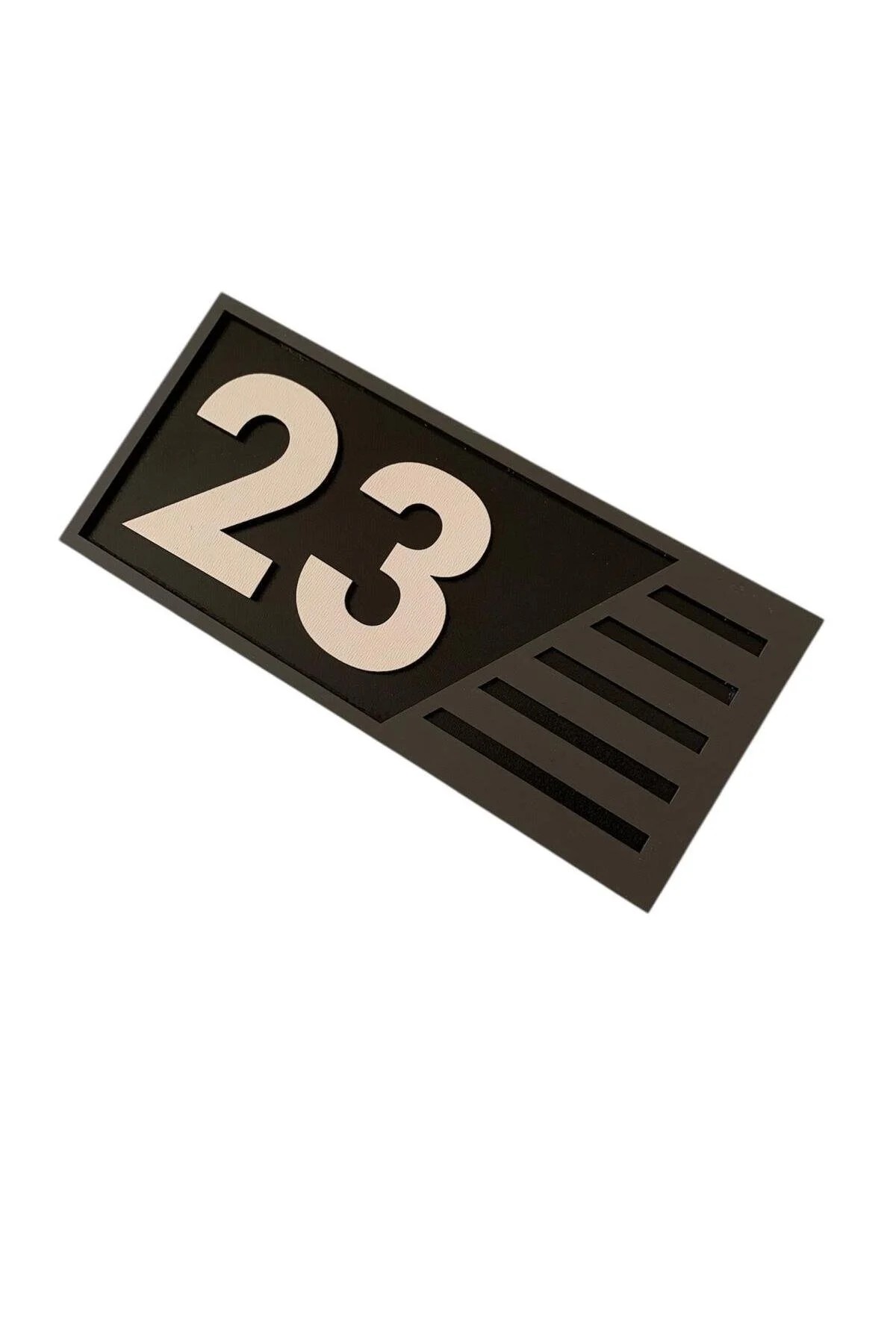 Ahşap Kapı Numaralığı (Gri/Antrasit) - Görsel 3