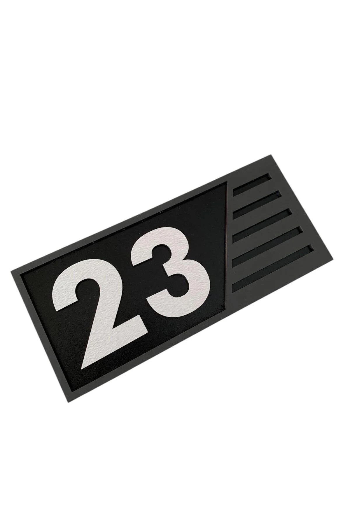 Ahşap Kapı Numaralığı (Gri/Antrasit) - Görsel 4