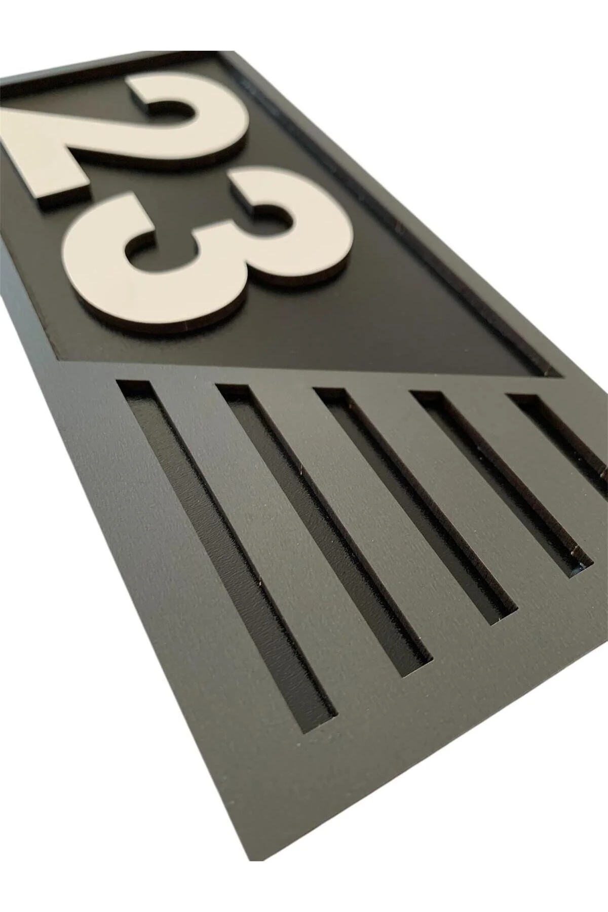 Ahşap Kapı Numaralığı (Gri/Antrasit) - Görsel 5
