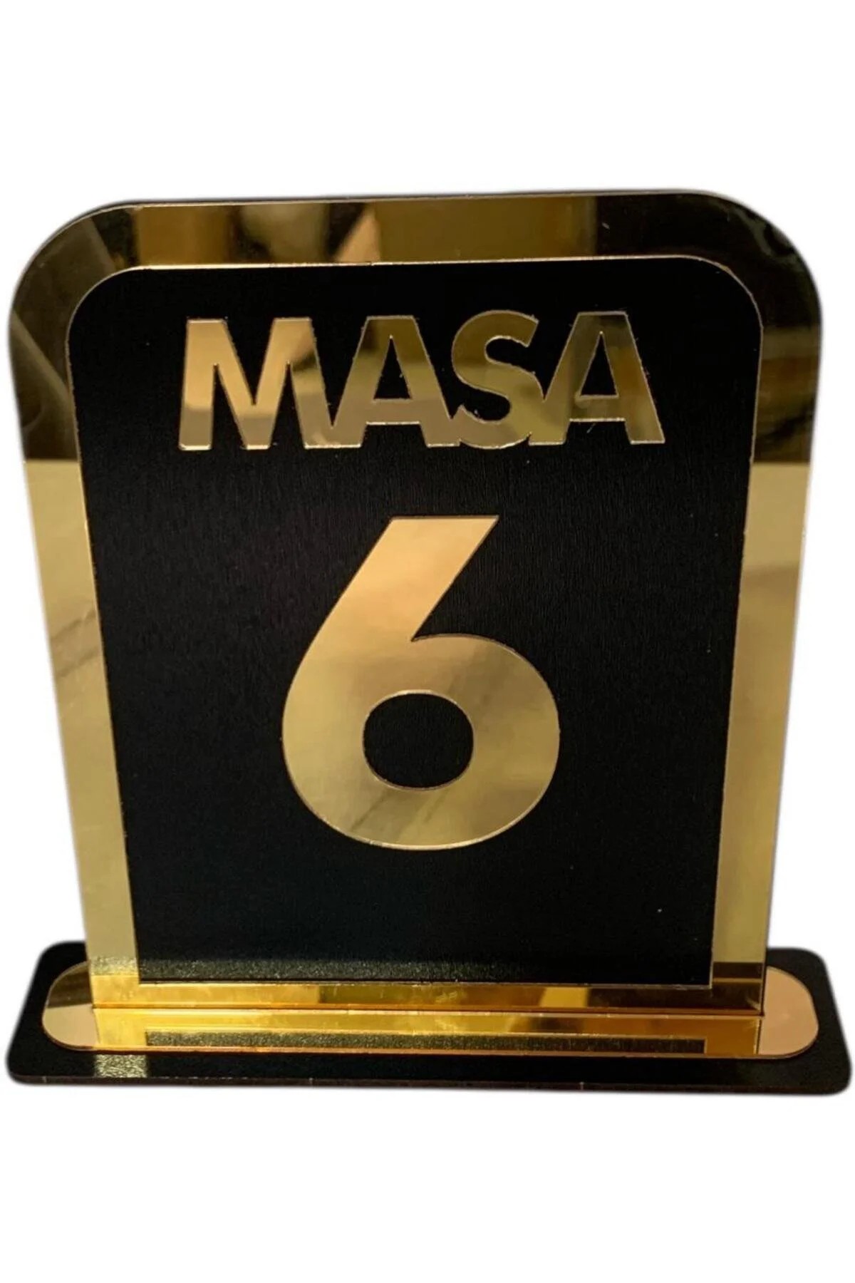 5'li Ahşap Masa Numaralığı Lokanta, Kafe, Restoran, Çay Bahçesi Vb. İçin Masa Numaralığı