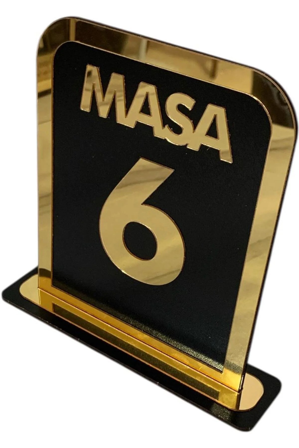 5'li Ahşap Masa Numaralığı Lokanta, Kafe, Restoran, Çay Bahçesi Vb. İçin Masa Numaralığı - Görsel 3