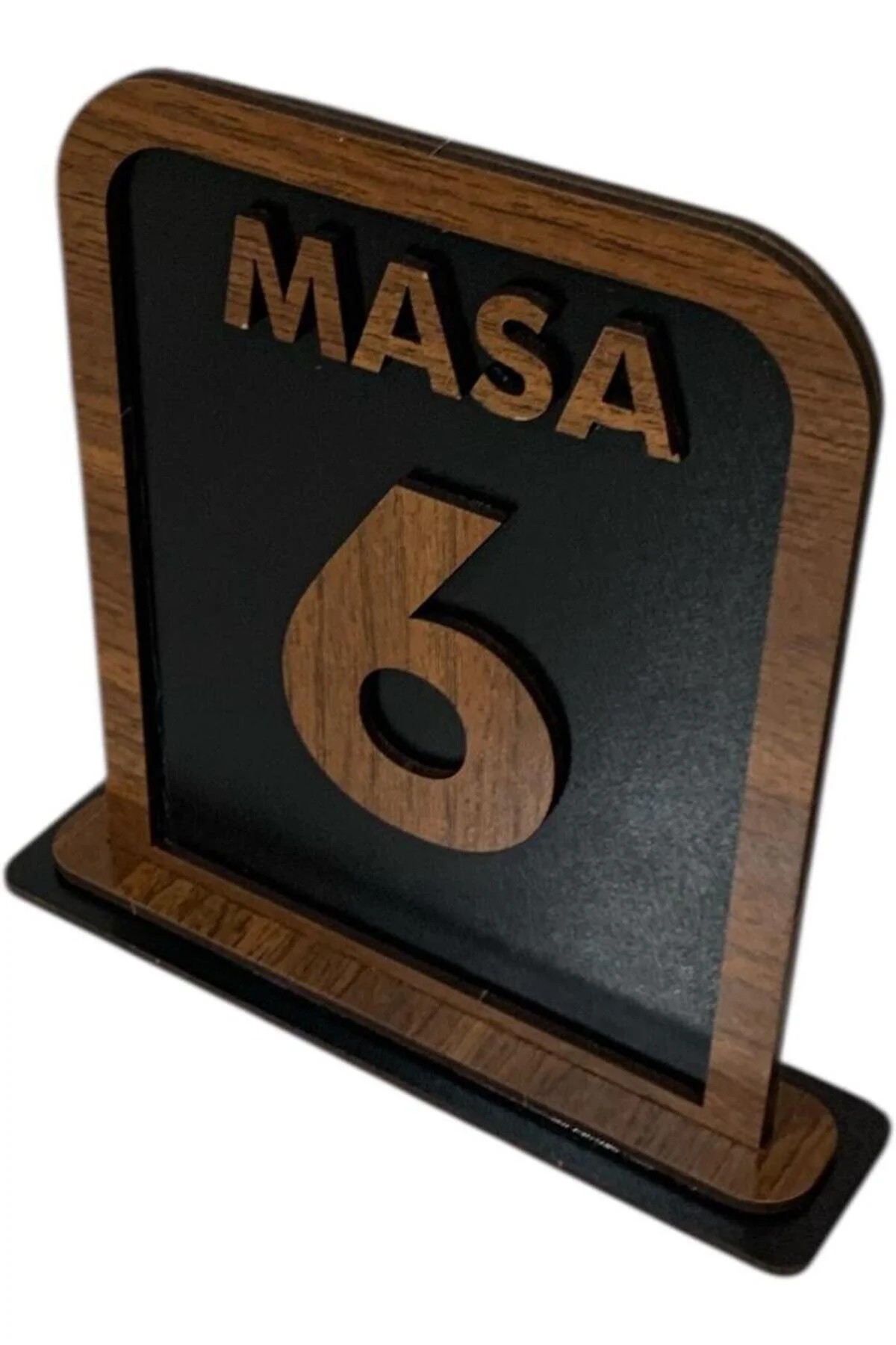 5'li Ahşap Masa Numaralığı Lokanta, Kafe, Restoran, Çay Bahçesi Vb. İçin Masa Numaralığı - Görsel 3