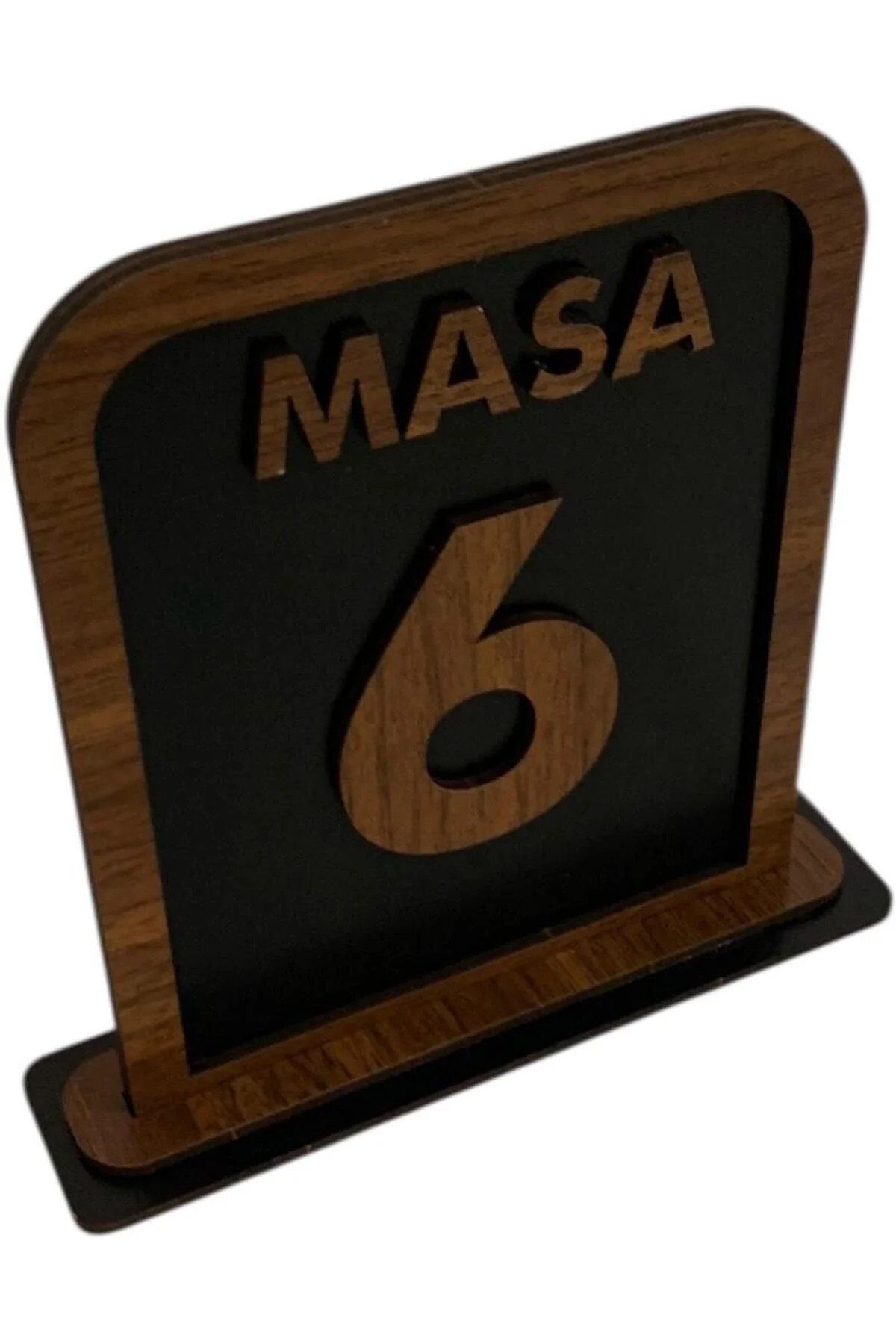 5'li Ahşap Masa Numaralığı Lokanta, Kafe, Restoran, Çay Bahçesi Vb. İçin Masa Numaralığı - Görsel 4