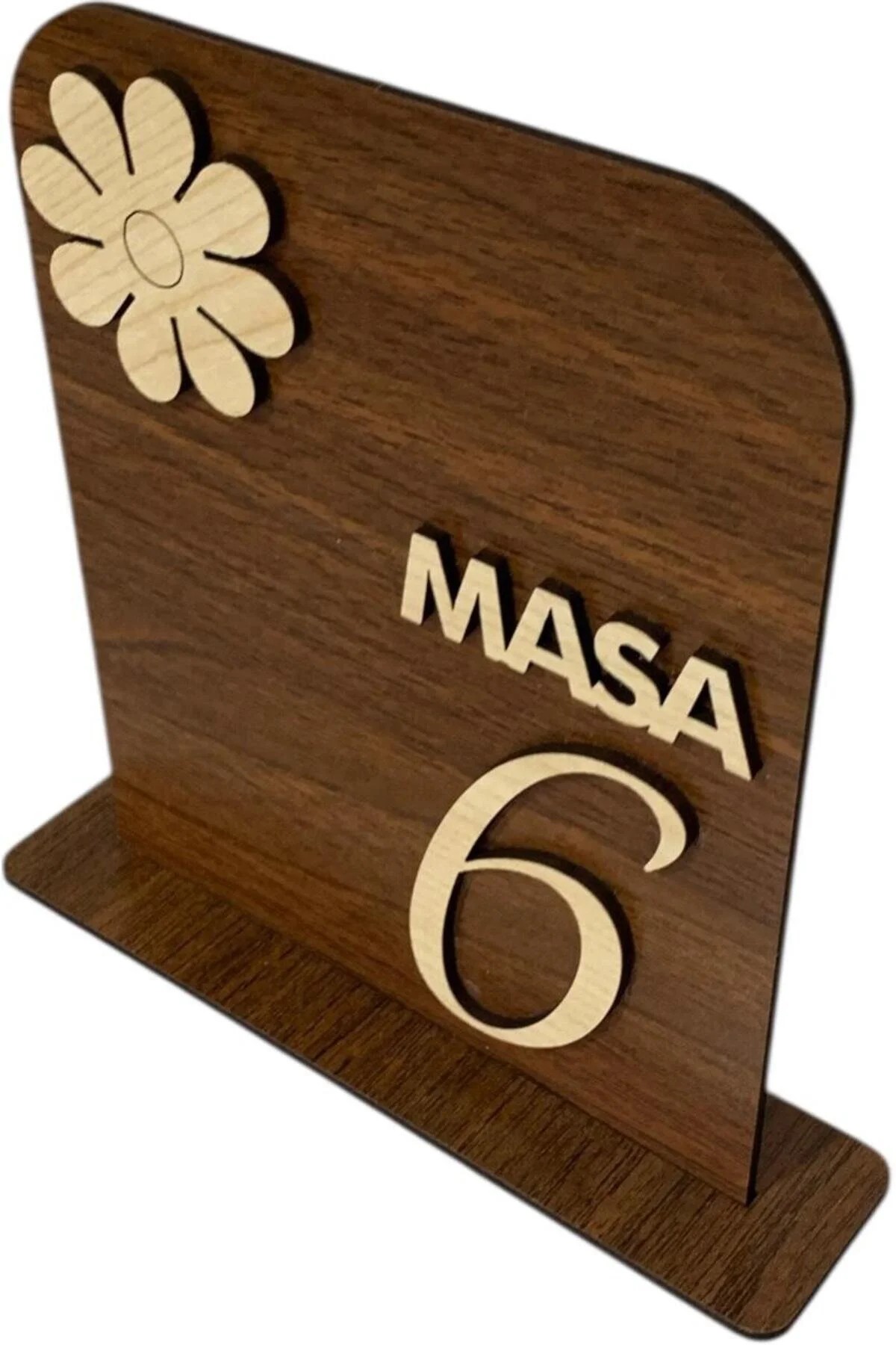 5'li Ahşap Masa Numaralığı Lokanta, Kafe, Restoran, Çay Bahçesi Vb. İçin Masa Numaralığı - Görsel 3