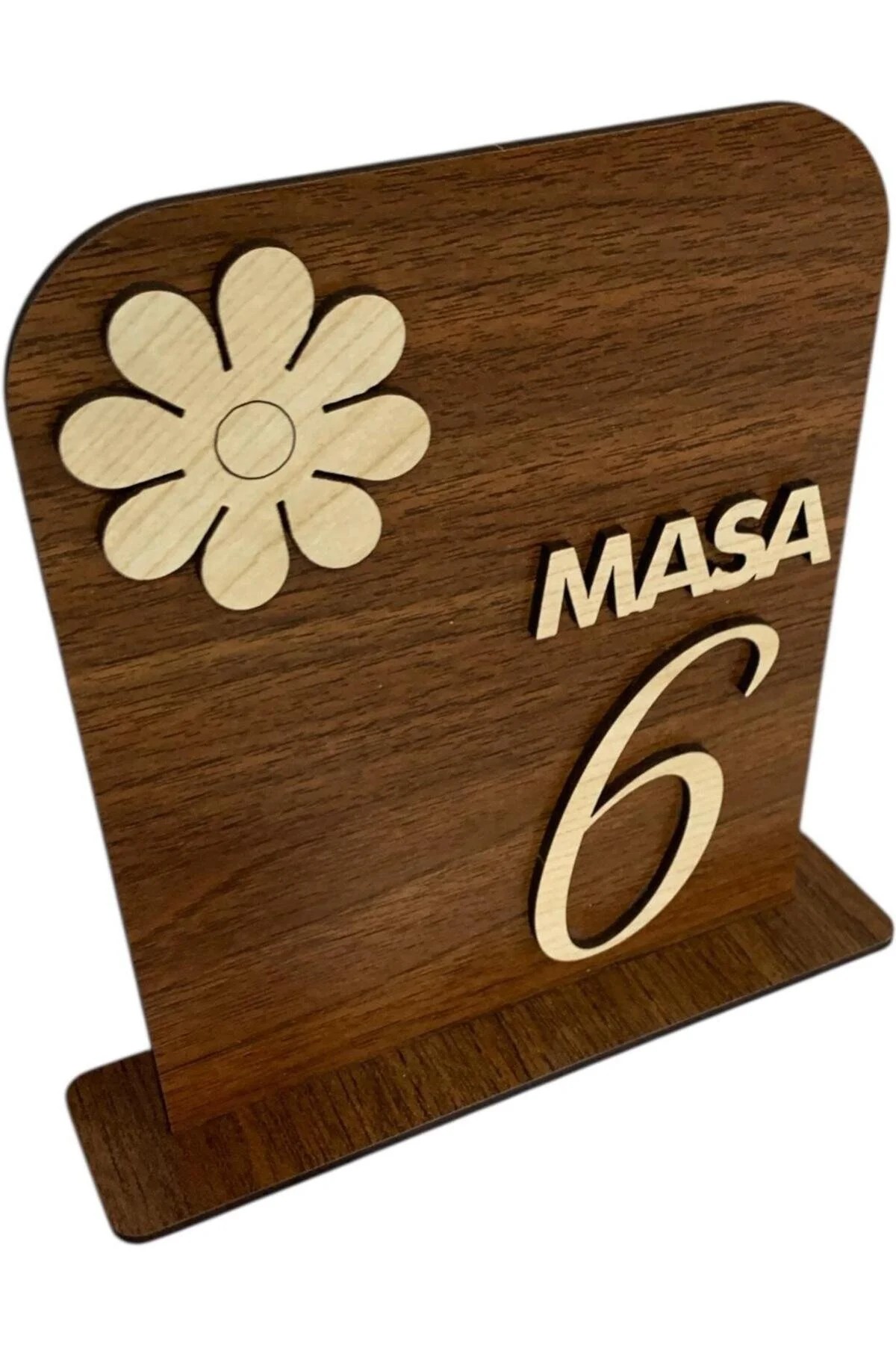 5'li Ahşap Masa Numaralığı Lokanta, Kafe, Restoran, Çay Bahçesi Vb. İçin Masa Numaralığı - Görsel 4