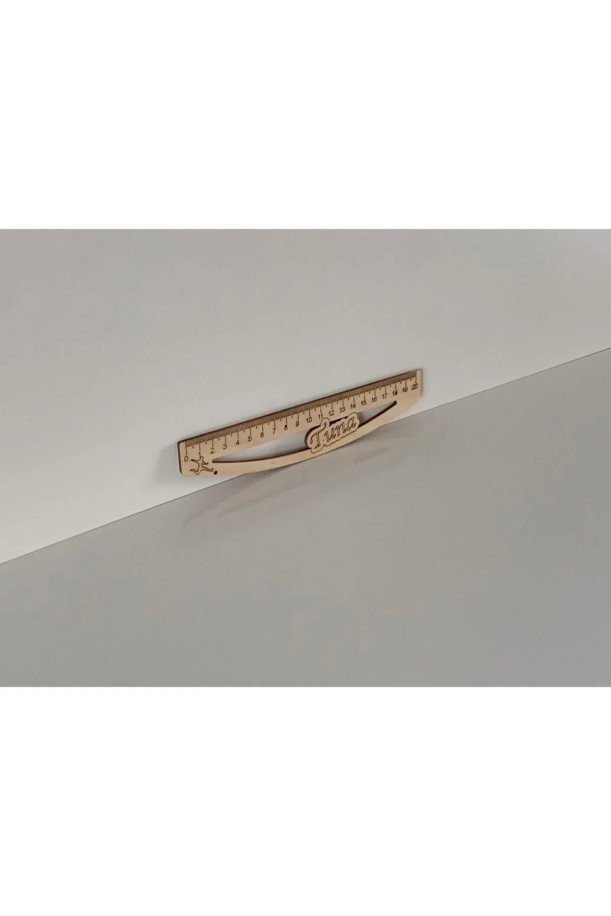 Kişiye Özel Isim Yazılabilen Ahşap Cetvel 20cm (İKİ ADET) - Görsel 5
